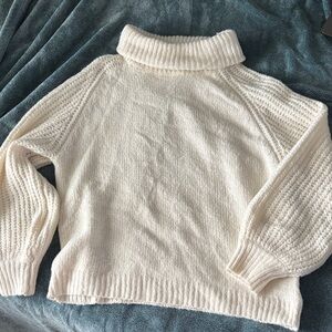 Fable Off-White Turtleneck Sweater
